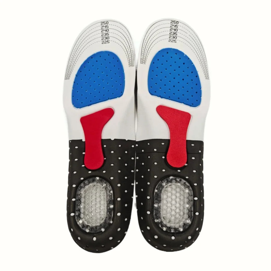 Orthopedic Insoles for Man Women Memory Foam Cushion Gel Insole Silicone Arch Support Pads Sport Shoe Pad Soft Running Insert