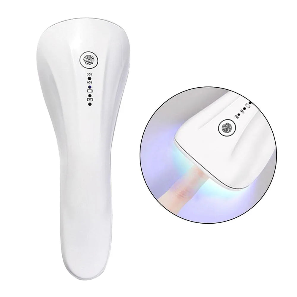 LINMANDA Handheld UV LED Nail Lamp USB Rechargeable Mini Manicure Lamp Nail Dryer With 5 Lamp Beads Quick Drying Gel Nail Polish
