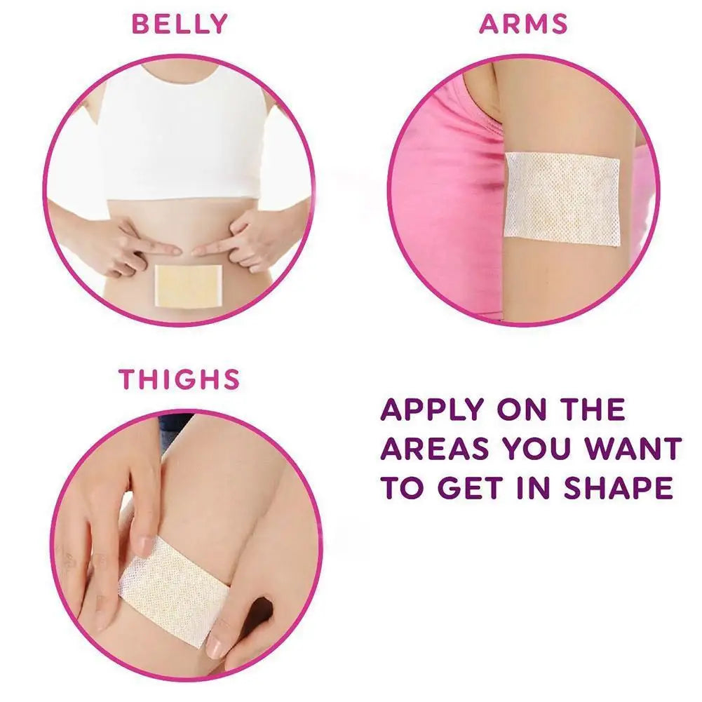 10PCS Body Shaping Patches Belly Toning Pill Fast Burning Fat Lymphatic Improve Stomach Belly Slimming Stickers for Female Male
