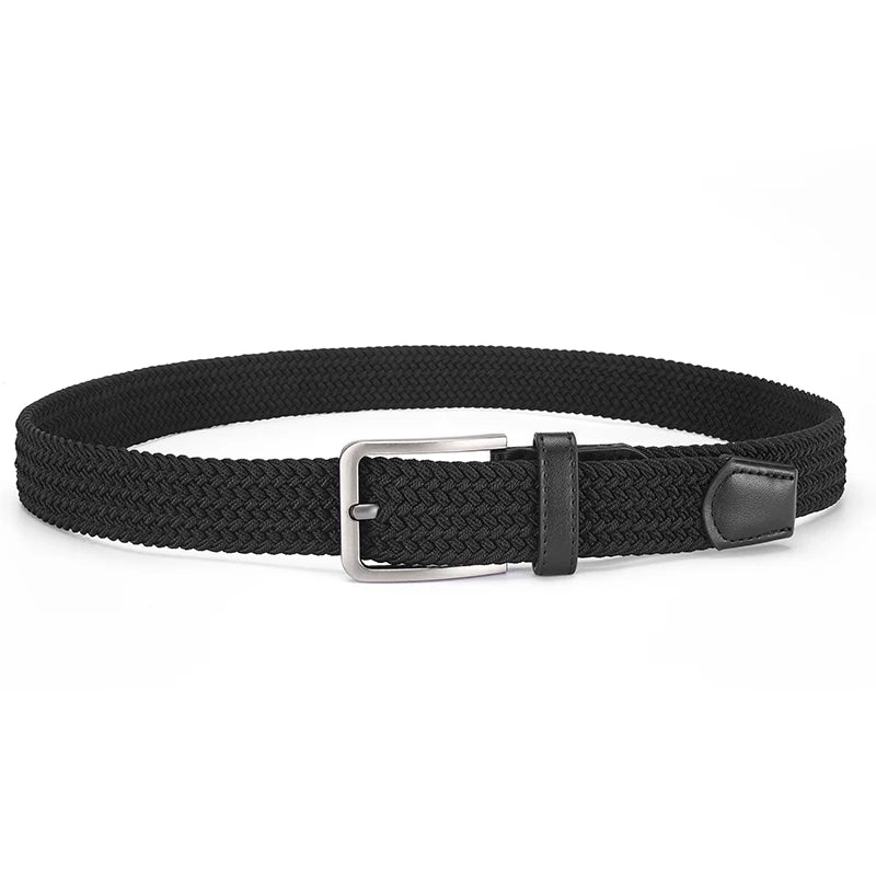 Men's Outdoor Adventure Stretch Belt Fashion Retro Casual Pants Shorts Simple Personalized Men's Tactical Belt