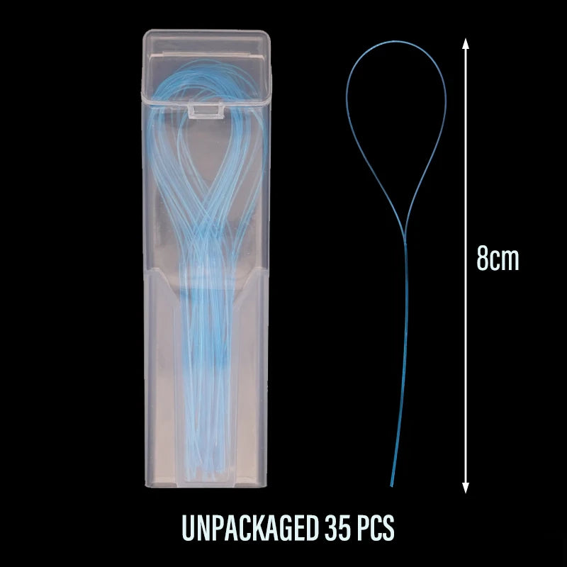 2 Box Dental Floss Threader Dental Traction Line Oral For Crown Brace Bridge Implant Hoop Threading Braces Steel Traction