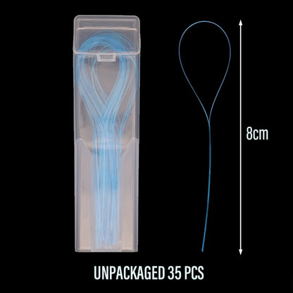 2 Box Dental Floss Threader Dental Traction Line Oral For Crown Brace Bridge Implant Hoop Threading Braces Steel Traction