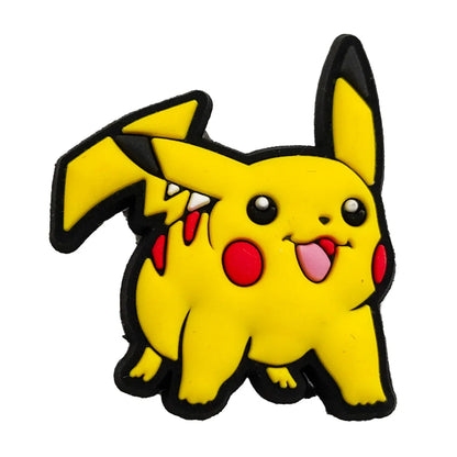 Random 10/20/30/50pcs Pokemon Cartoon Shoe Charms for Kids Sandals Classic Shoe Accessories Decoration Pins Party Birthday Gifts