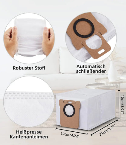 Vacuum Cleaner Bags for Xiaomi X10+/X20+, X20 Pro/Max, for Dreame L20/L10s/L10/L10s Pro/L50 Pro Ultra, L20 Ultra/X40 Accessories