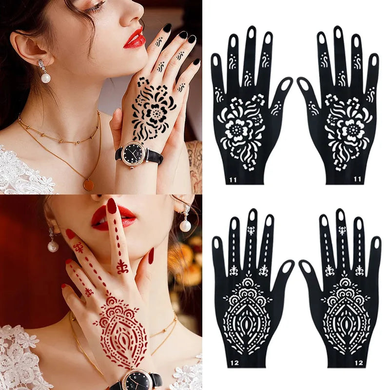 Long-Lasting Temporary Tattoo Inks with 3 Tattoo stickers Kit,Freehand Painting Gel for Makeup Trend Party Tattoos for Face Body