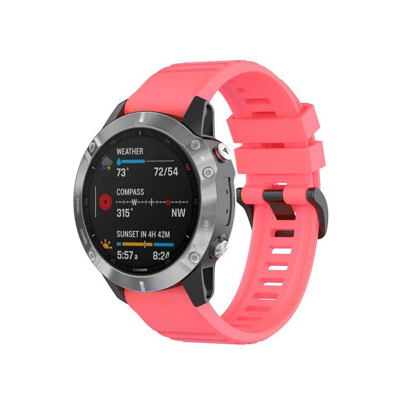 20 22 26mm Silicone Strap for Garmin Fenix 6 6X Pro 6S 7S 7 7X 5S 5 5X Plus 965 Epix Pro Gen2 47 51mm Watchband QuickFit Correa