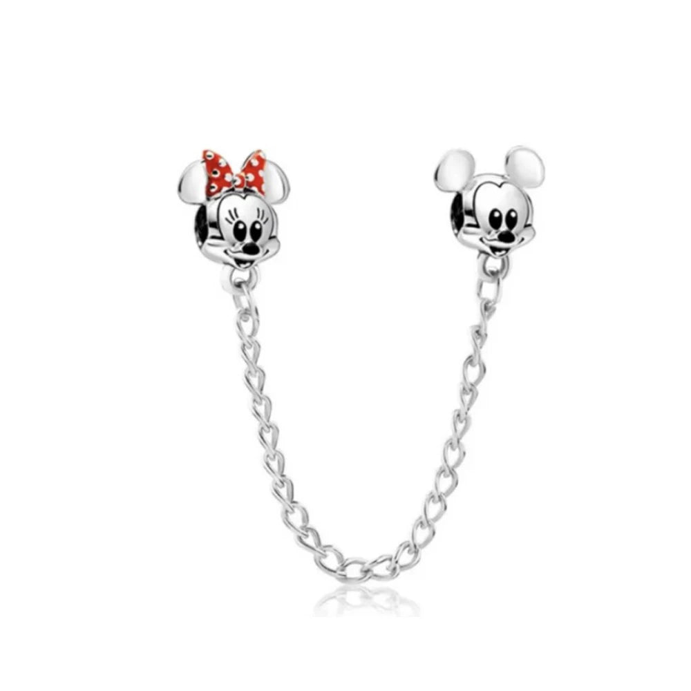 Hot Sell MINISO Disney 925 Sterling Silver Animals Mobilization Charms Beads Hot Original Bracelet DIY Jewelry Women Pendant