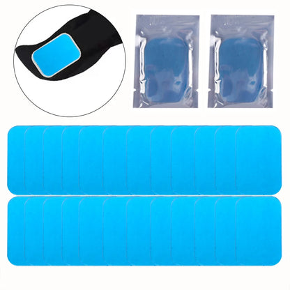 Replaceable Gel Pads for EMS Neck Massager Muscle Stimulator Sticky Stable Massager Sticker Gels for Deep Tissue Therapy