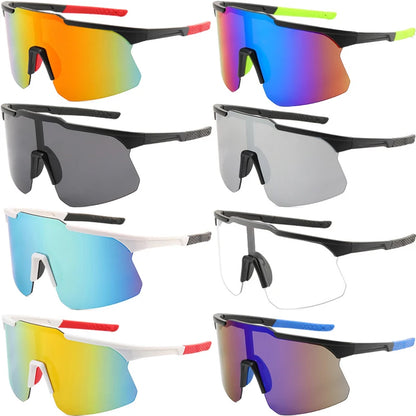 1/2/8pcsPolarized Cycling Sunglasses Outdoor Sport Cycling Riding Running Skiing Goggle Windproof Fishing Eyewear for Men Women