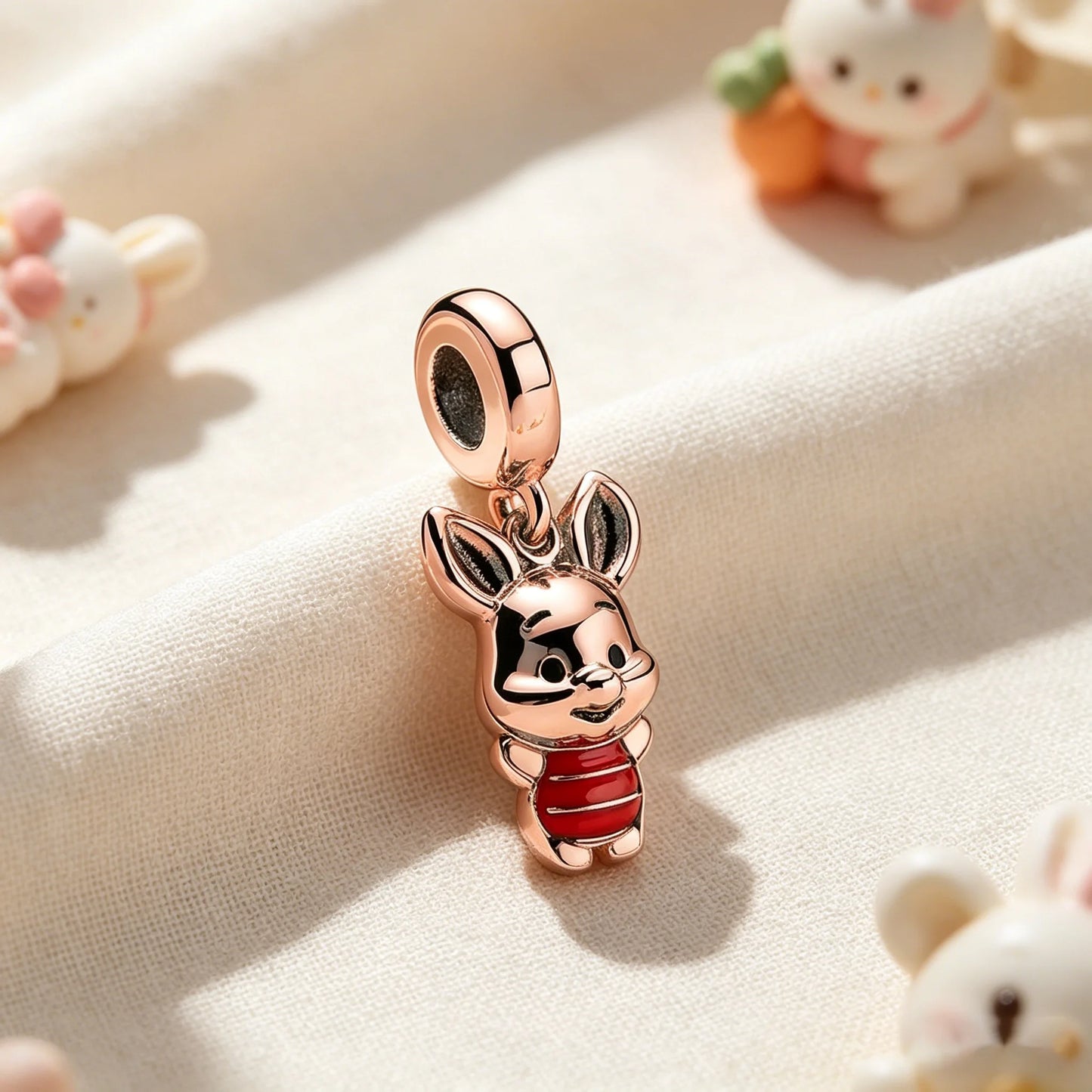 Hot Disney Winnie the Pooh Piglet Tigger Charm Pendant Original Bracelet Necklace Beads For Diy Jewelry Women Gift