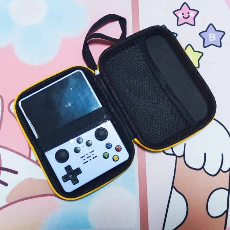 Black Storage Bag For Miyoo Mini+ RG353V RG353VS RG35XX R35S Game Console Protective Travel Bag Miyoo Mini Plus Case Handbag