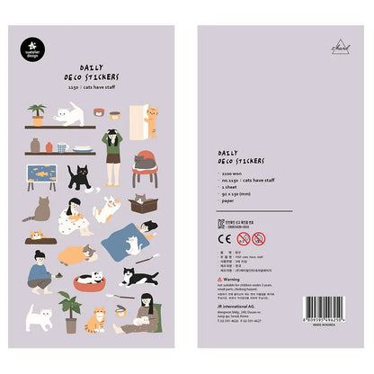 Korean Import Original Suatelier Collection Kawaii Daily Stickers Scrapbooking Diy Journal Stationery Sticker Deco Art Supplies