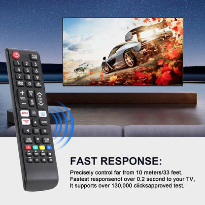 Universal Remote Control for Samsung Smart Tv, Control Replacement Fit for 4K Uhd Qled Hdtv Led Tvs, with Hulu Netflix Primevide