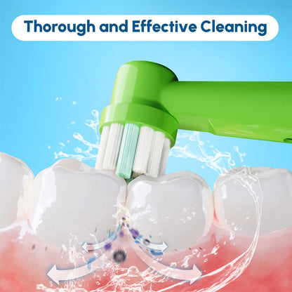 Electric Toothbrush Replacement Heads Compatible with Kids Oral B Braun Soft Bristles and Small Brush Heads for Sensitive Teeth