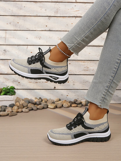 Women's shoes summer 2026 casual sneaker new style two-color single shoes, versatile, casual and fashionable work shoes