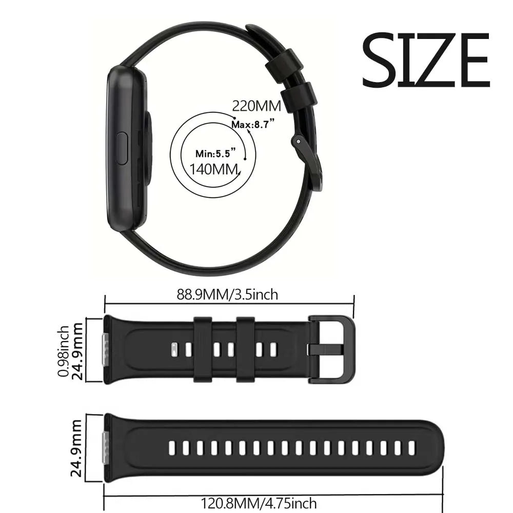 Silicone Strap For Huawei Watch Fit 2 Watch Band Bracelet Replacement Accessories + Transparent TPU Protective Case
