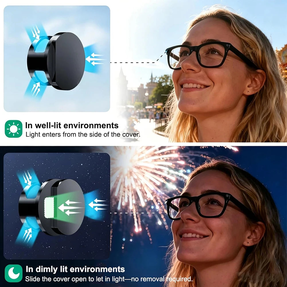 For Meta Smart Glasses Light Blockers, For Ray-Ban Meta Camera LED Cover,100% LED Light Blocking Efficiency, Privacy Accessories