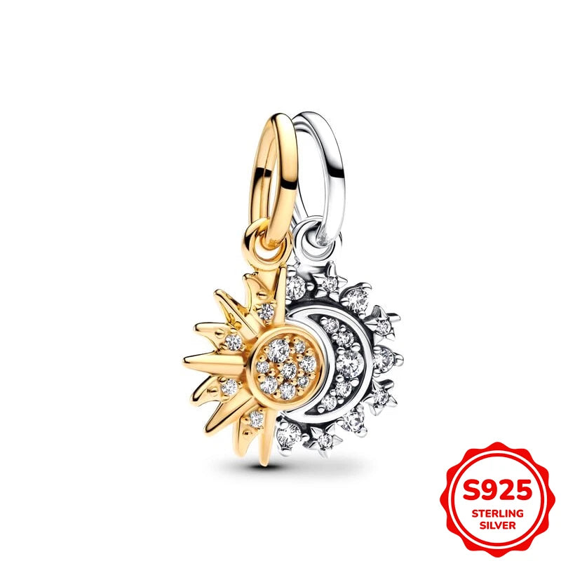 Hot Sale Charms Silver 925 Disney Pendant Beads Fits 3mm Bracelet Bangle Necklace For Women Luxury DIY Jewelry Making Fine Gifts