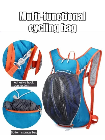 New 12L Outdoor Sport Bike Cycling Running Hiking Hydration Water Bag Storage Helmet Pack Waterproof UltraLight Bladder Backpack