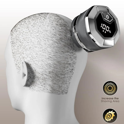 Electric Shaver for Man Powerful Single Head Hair Cutting Machine Wet Dry Head Shaver for Bald Rechargeable Bald Beard Trimmer