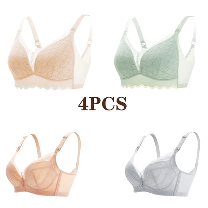 Women's Seamless  Breathable Nursing  Bra For All Seasons  Push-up  Pure Cotton  No Underwire  Maternity Sleepwear
