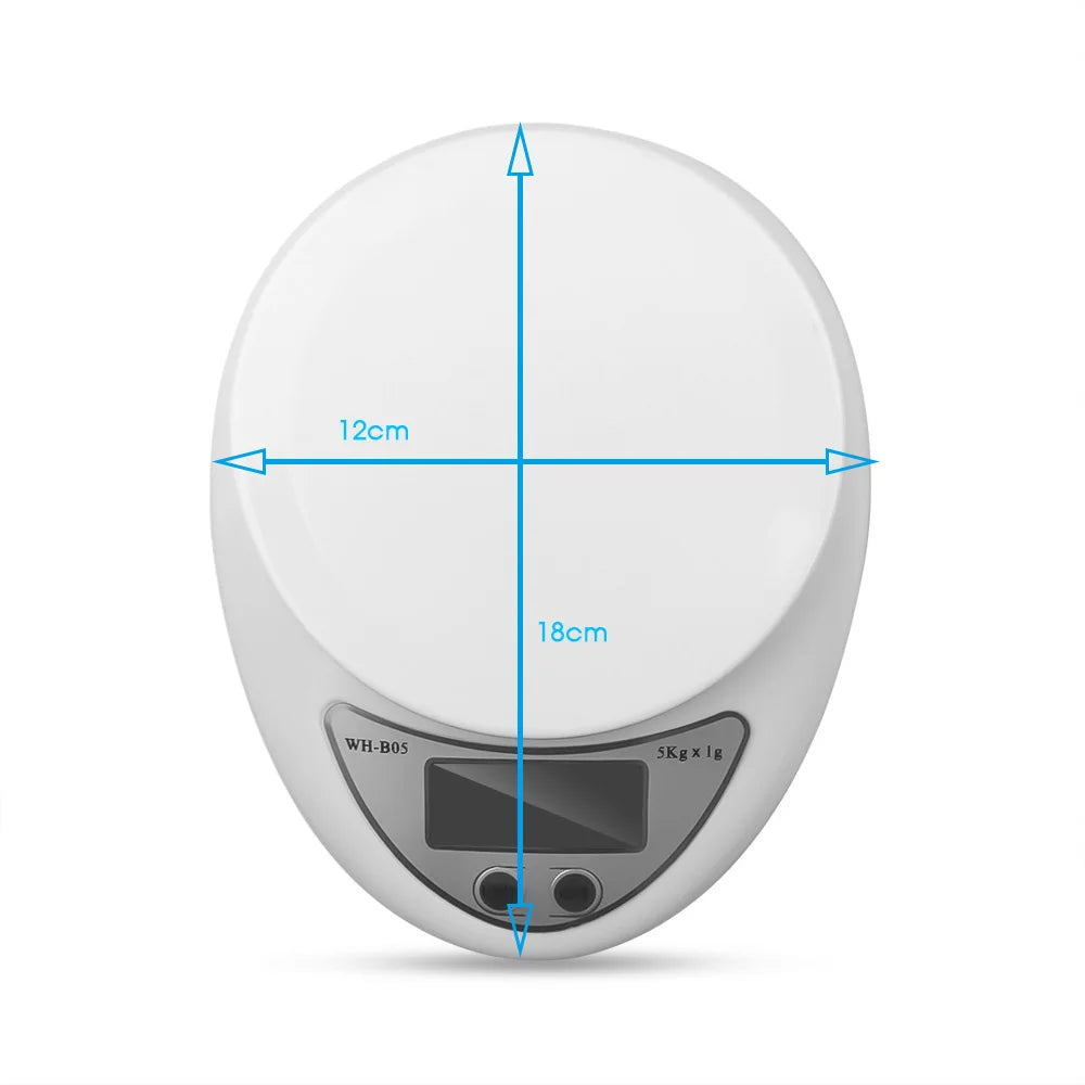 5kg/1g Portable Digital Scale LED Electronic Scales Food Balance Measuring Weight Electronic Scales Kitchen Accessories Tools