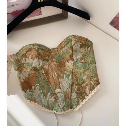 sweet Bandage asymmetrical tube top Camis Slim Korean Tanks Top Elegant Basic Crop Top summer Women Bustier