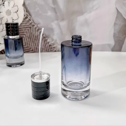 1Pcs 30ml-100ml Gradient Color Portable Glass Refillable Perfume Bottle Cosmetic Container Atomiser Sprayer Travel Cosmetic Tool