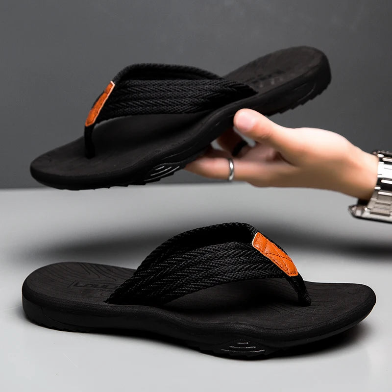 MEN Flip flop Comfortable Breathable Slip-On Sandals for Men Casual Summer Footwear