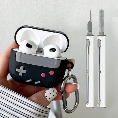 Cases For Airpods 4 3 pro2 Protective Shockproof Wireless Earphone Cover For Airpod 2 Bags With Cleaner Kit Game Console Design