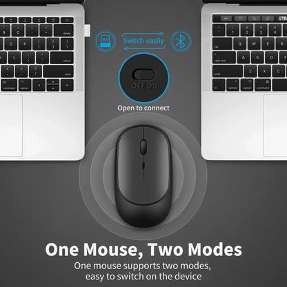 Wireless Mouse Rechargeable Mouse Gamer Dual Modes Bluetooth-compatible 2.4G Mice For Laptop Pad Tablet PC Macbook Mause
