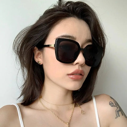 Korean Fashion Brand Design Unisex Anti-UV High-Quality Retro Sunglasses for Men/Women