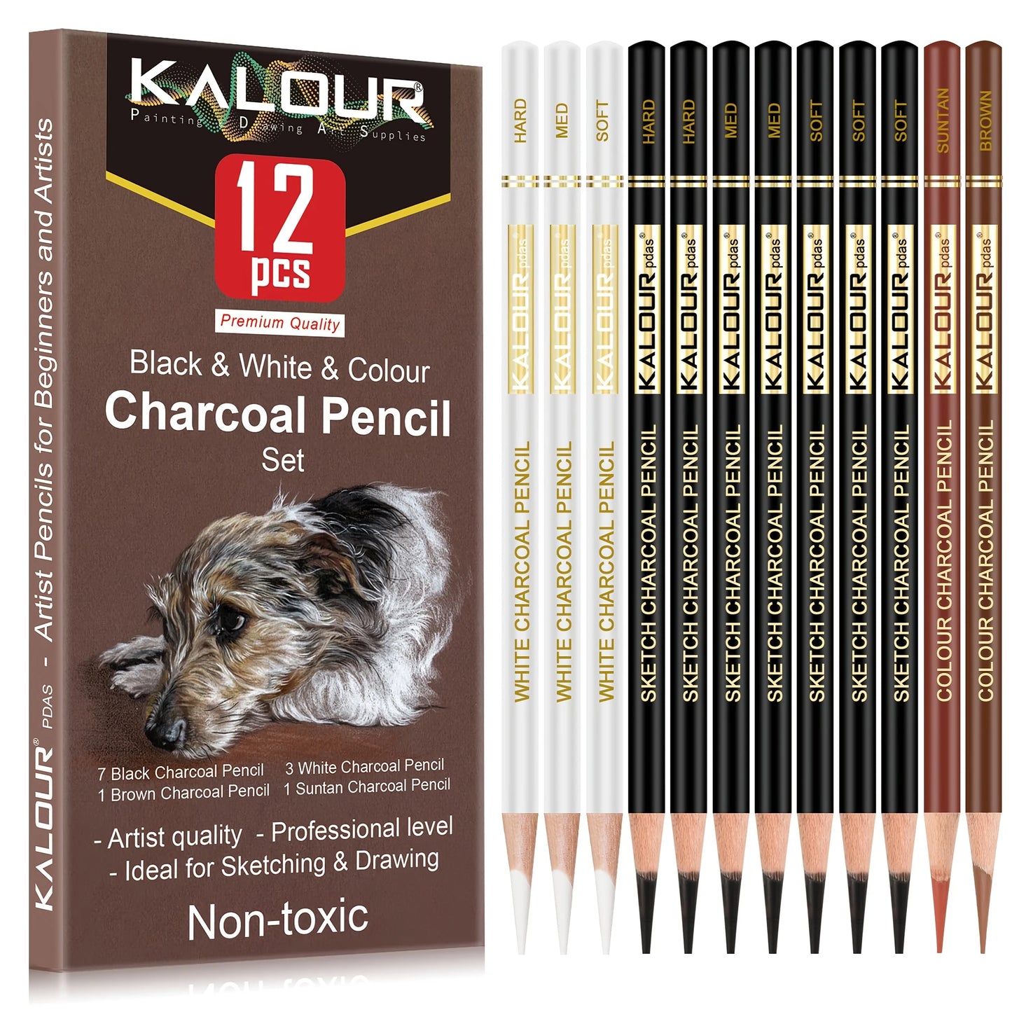 12/20/25/54/70 pcs Drawing Sketching Coloring Set Drawing Pencils & Sketching Kit Art Tool Kit Professional Art Supplies Set