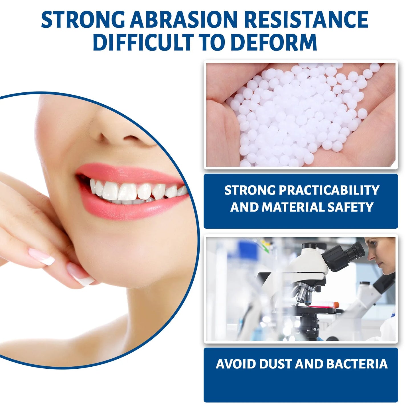 10g/bag Tooth Repair Kit-thermal Beads For Filling Fix The Missing And Broken Tooth Or Adhesive The Denture Fake Teeth Gutta Per