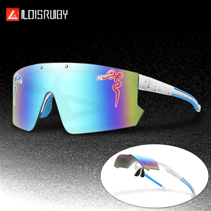 Fashion Shades Windproof Sports Flip On Eyewear UV400 MTB Goggles for Outdoor Cycling Running Unisex Party Sunglasses