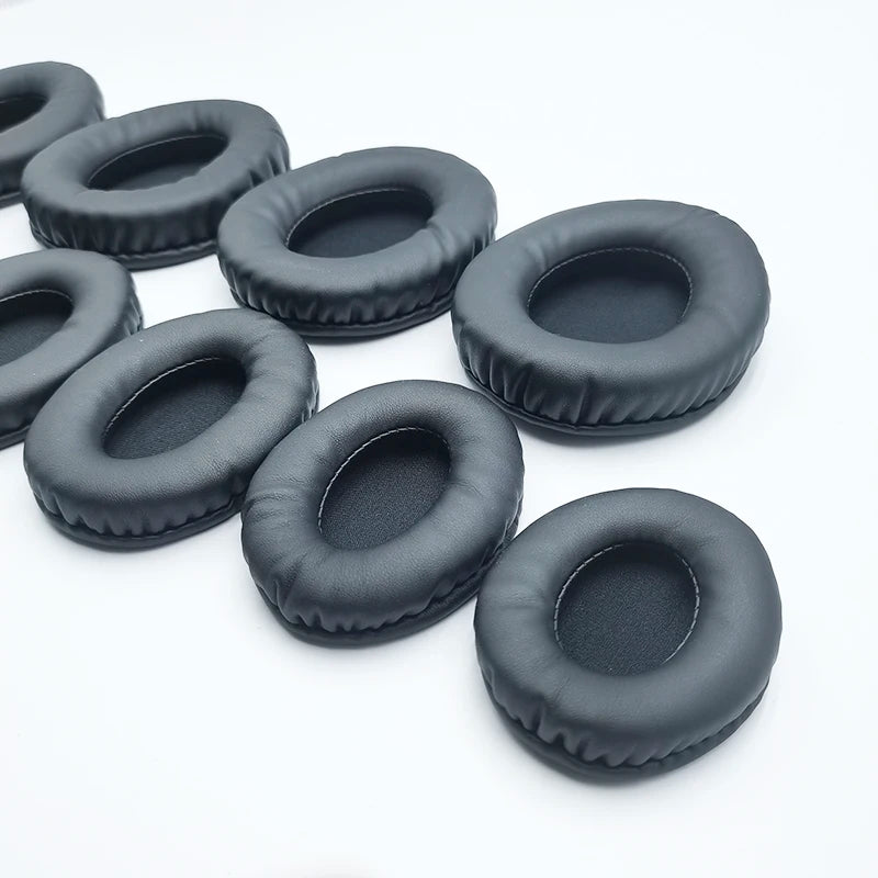 Oval Ear Pads For Headphones Covers Sponge Leather Foam Cushion 60*70 60*80 65*85 70*90 75*95 80*100 85*100 85*105 90*105 90*110