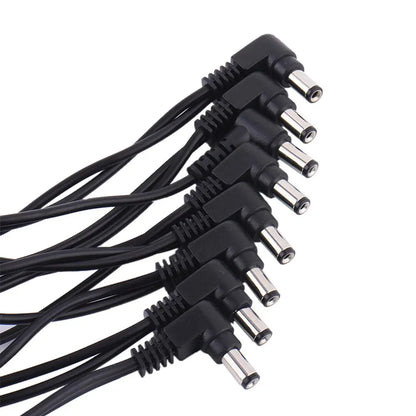 Daisy Chain Cable 1 to 2 3 5 6 8 10 Ways Guitar Effect Pedal Accessory 9V DC Adapter Plug Power Cord