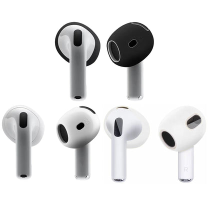 3 Pair Silicone Eartips For Apple AirPods 4 Replacement Ultra Thin Rubber Earbuds Ear Tips For Airpod 4 Anti-Slip Earphone Cover