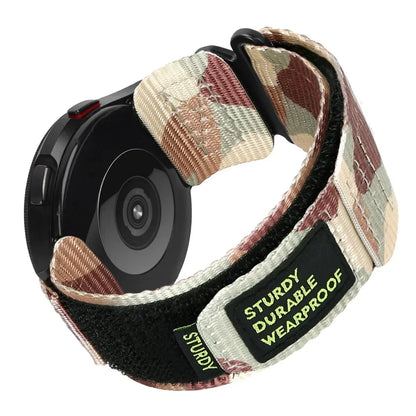 22mm 20mm Camouflage Nylon Strap for Samsung Galaxy Watch 7 6 5 4 40/44mm 6 Classic 43 47mm Band for Huawei Watch GT5 4Pro Band