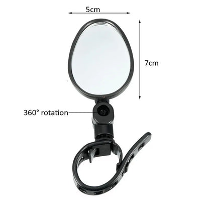 1pc Electric Scooter Rearview Mirror Rear View 360°Rotatable Mini Mirror for Xiaomi M365 M365 Pro Child Bike Scooter Accessories