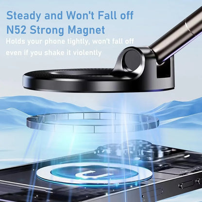 360° Rotating Vacuum Magnetic Car Phone Holder New Model Dashboard Glass Mount Multi-Scenario Automotive Navigation Stand