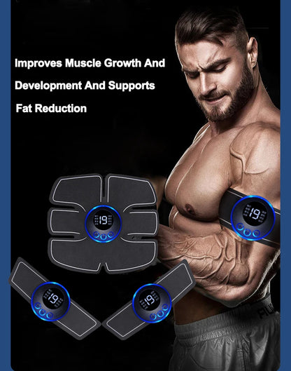 USB Rechargable EMS Muscle Stimulator Electric Massage Therapy Pain Relief Digital Meridian Full Body Massager Fitness
