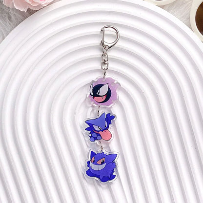 Pokémon Characters Pikachu Bulbasaur Jigglypuff Acrylic Keychain Bag Charms Accessories Backpack Pendant Key Holder Friend Gifts