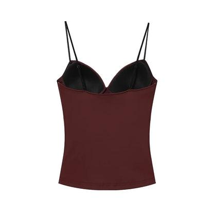 MUJER Sexy Corset Crop Top Woman Camisole Backless Short Tops for Women Sleeveless Bustier Tops Women Straps Tube Top Female