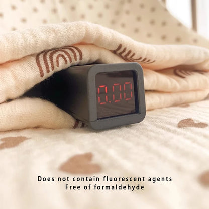 1 Piece of Double-Layered Baby Swaddle Blanket, Soft and Breathable, with Cute Patterns, Multifunctional Newborn Wrap Blanket, Baby Quilt, Baby Swaddle Sheet, Suitable for All Seasons