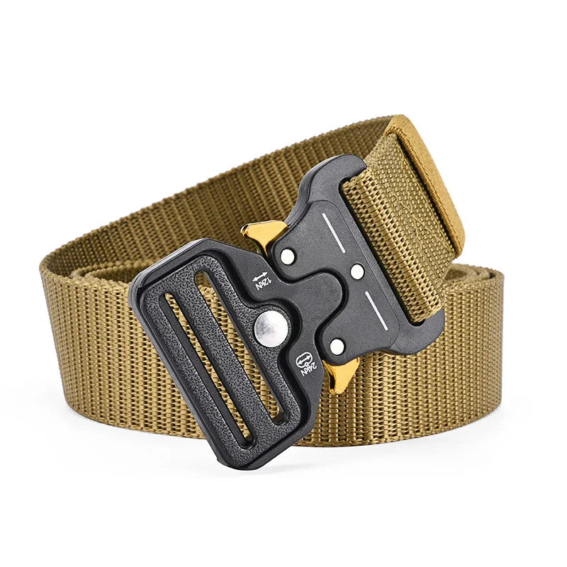 1 Pcs Outdoor Mountaineering Multifunctional Tactical Nylon Canvas Woven Trouser Belt