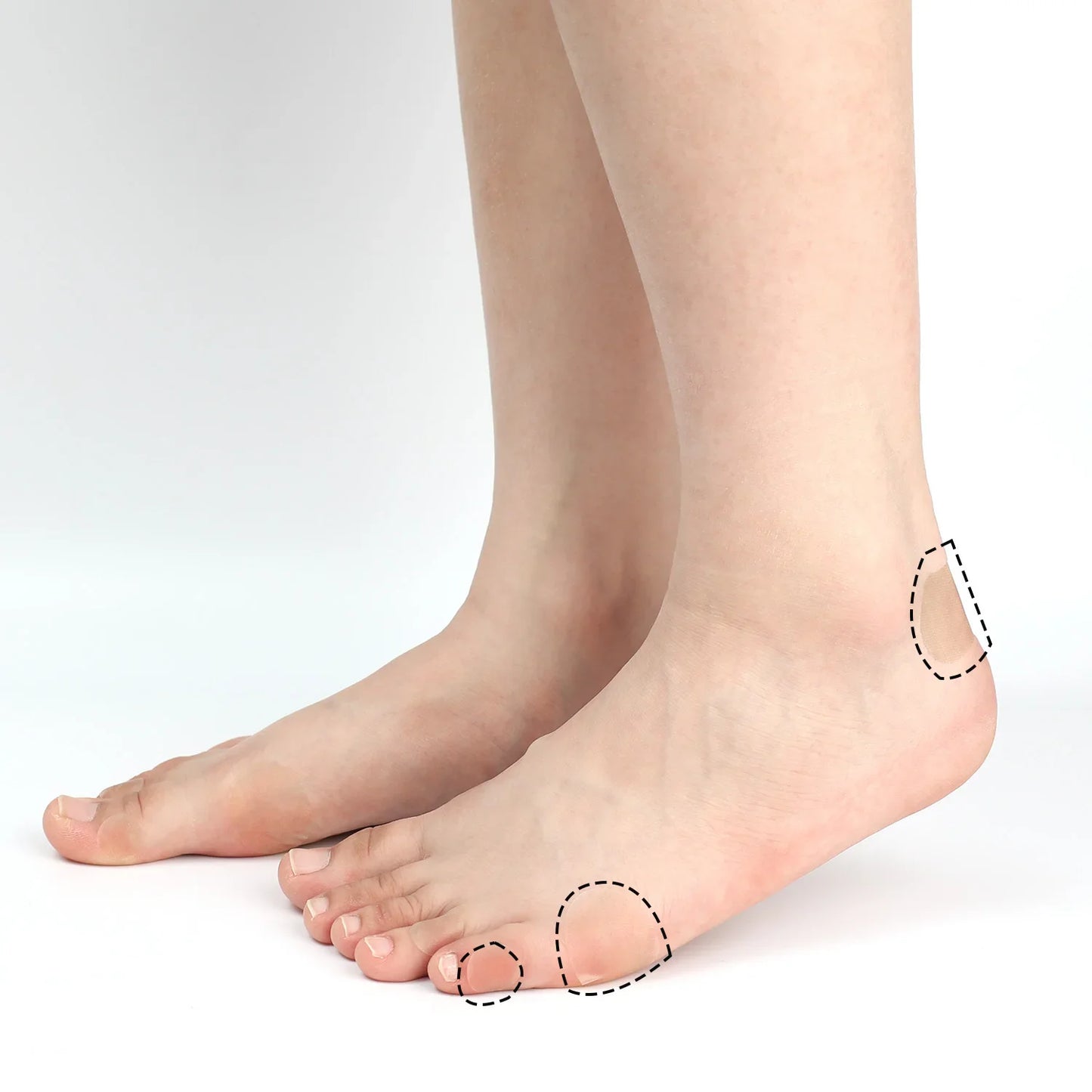 Anti-wear Foot Patches Sample Women Men Invisible Gel Heel Protector Foot Care Adhesive Patch Stickers Cushion Foot Care Tool