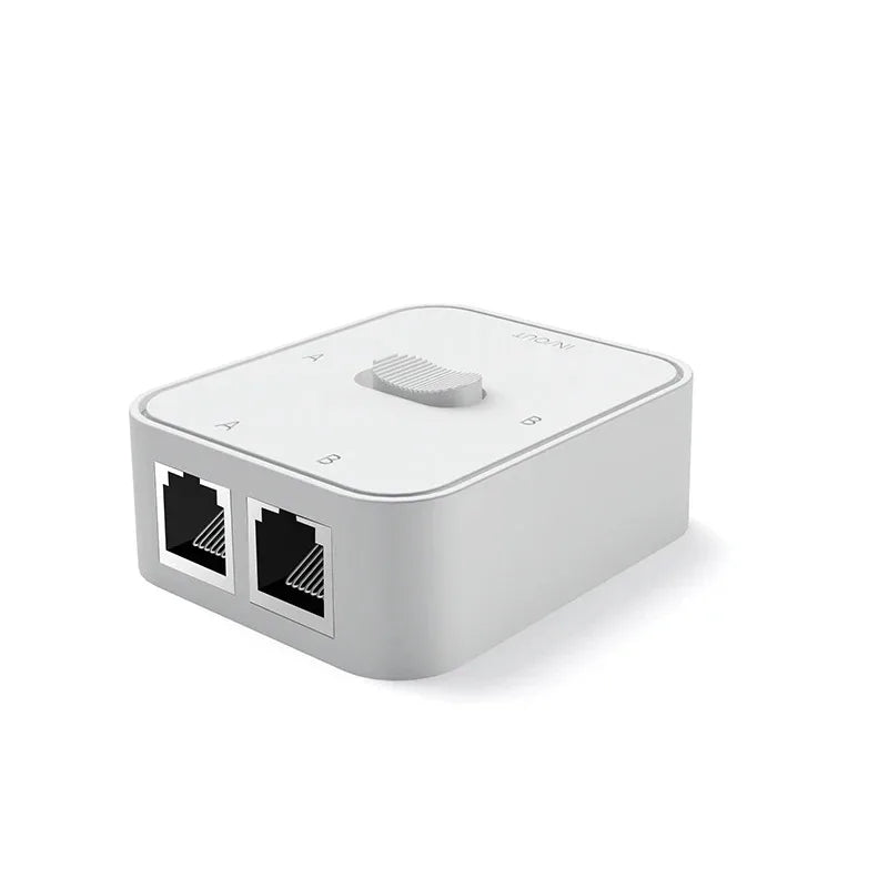2 Port 1000Mbps Gigabit Network Switch RJ45 Switch Network Splitter Cable Extender Selector Power Free 2 Way adapter Connector