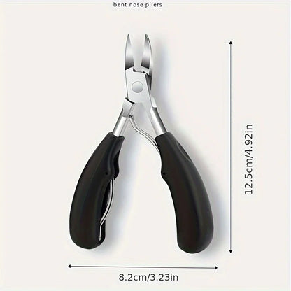 Professional Grade Concave Stainless Steel Nail Clippers for Thick Nails and Ingrown Toenails Sharp Curved Blade for Easy Trimmi