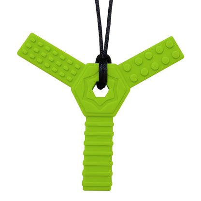 1pcs Silicone Teether Kids Chew Necklace Sensory Chewy Pendant Oral Motor Toys Therapy Tools for Autism Children's Goods